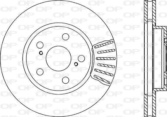 OPEN PARTS Тормозной диск BDA1725.20